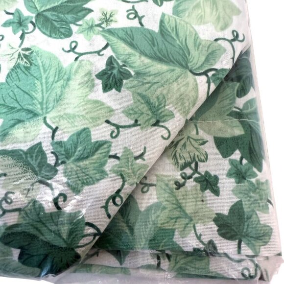 Vintage Curtain 84" Swag Ivy Print Cotton blend Window Valance New old stock - Picture 6 of 11